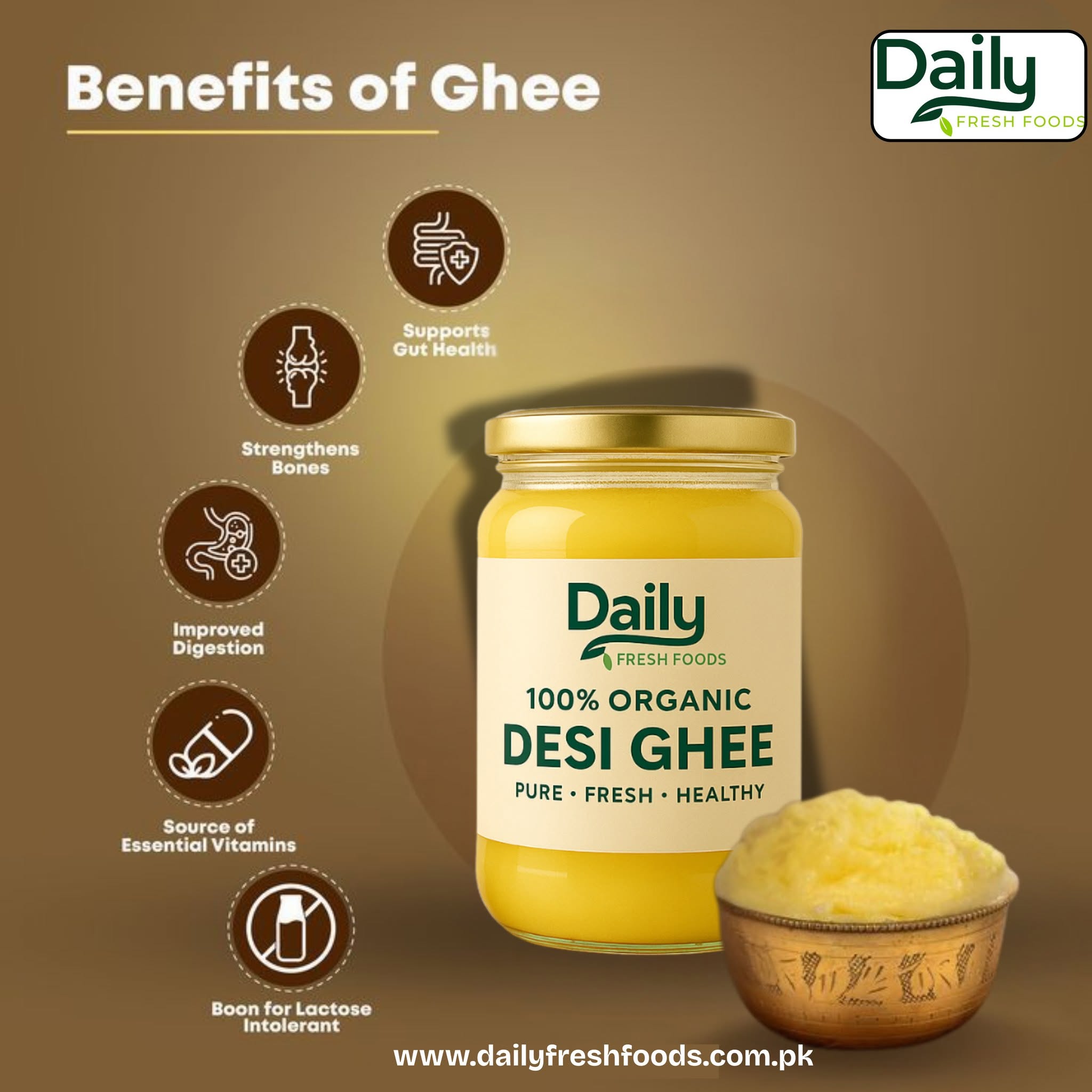 100% Organic Desi Ghee